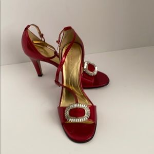 Red Tahari evening shoes